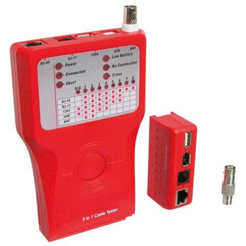 I-CT PRO-LAN3 - Tester di Rete per Cavi Firewire RJ45 Cat. 5 e 6, ISDN, USB e BNC - Foto 1