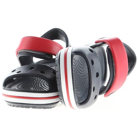 Scarpe Crocband Sandal Kids Navyred 12856485 Taglia 24 Colore Rosso - Foto 4