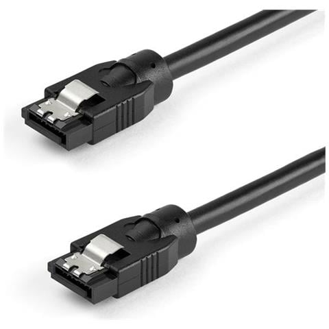 0.3 M Round Sata Cable - 6gbs Sata Cord - Latching Connectors - Foto 1