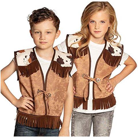 Gilet Marrone Da Cowboy Per Bambino 10 - 12 Anni (1450/152 Cm) Gilet Marrone Da Cowboy Per Bambino 10 - 12 Anni (1450/152 Cm)  - Foto 1