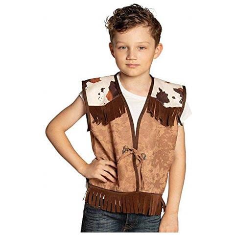 Gilet Marrone Da Cowboy Per Bambino 10 - 12 Anni (1450/152 Cm) Gilet Marrone Da Cowboy Per Bambino 10 - 12 Anni (1450/152 Cm)  - Foto 3