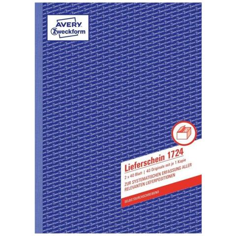 Zweckform Formularbuch ""lieferschein"", Sd, A4 - Fr Den Markt: D - L - A - Ch (1724)  - Foto 1