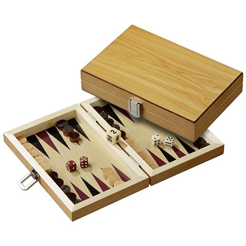 Backgammon Peleponnes Mini 19,5x12,5cm - Foto 1