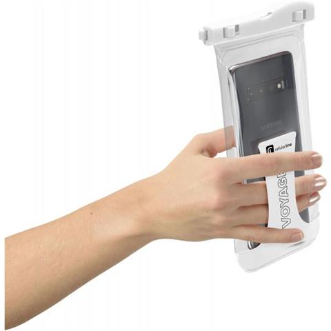 Cellularline Voyager - Universale Custodia Impermeabile Per Smartphone Bianco - Foto 2