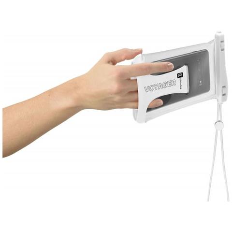 Cellularline Voyager - Universale Custodia Impermeabile Per Smartphone Bianco - Foto 3