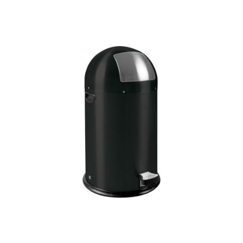 Pattumiera a Pedale Kickcan 33 L Nero Opaco - Foto 1