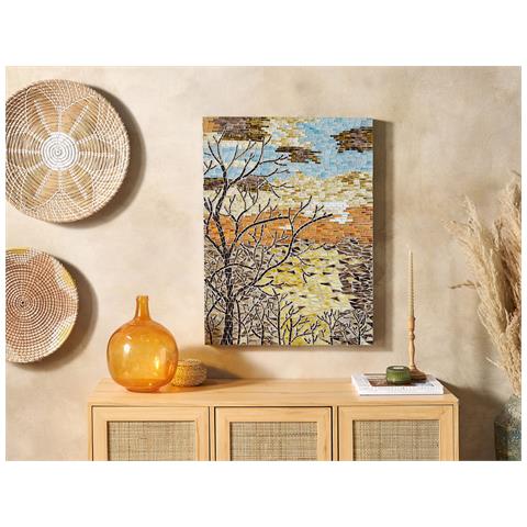 Decorazione Da Parete Multicolore 60 X 80 Cm Tamiang - Foto 1