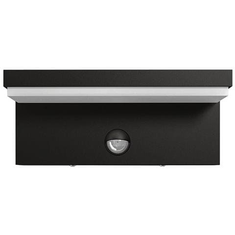Applique A Parete Led Luce Bianca 10w Lampada Sensore Rileva Movimento Ir Nero - Foto 2