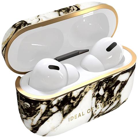 Cover Per Airpods Pro 2 Effetto Marmo Elegante Calacatta Golden Marble, Oro - Foto 1