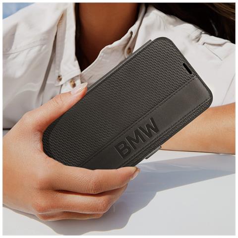 Custodia Per Iphone 14 Pro Max Portafoglio Vera Pelle, Nero - Foto 5