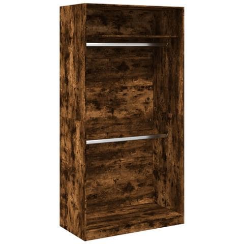 Armadio Rovere Fumo 100x50x200 Cm In Legno Multistrato - Foto 2