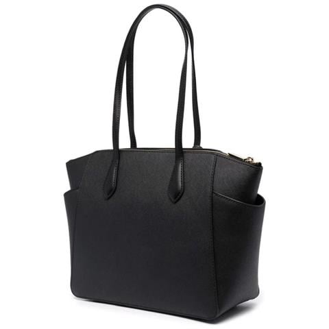 Md Top-zip Tote Borse Tote Pelle Di Mucca Borse Donna Nero Eu One Size, 30s2g6at2l-001 - Foto 2