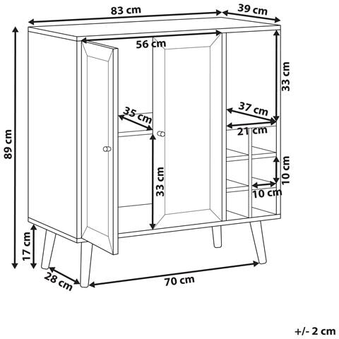 Credenza Portavini Paget Marrone Chiaro - Foto 7