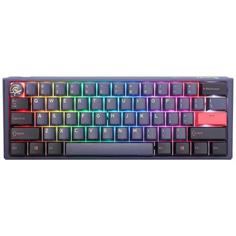 Tastiera Mini da Gaming One 3 Cosmic Blue, LED RGB - MX-Speed-Silver - Tedesco - Foto 1