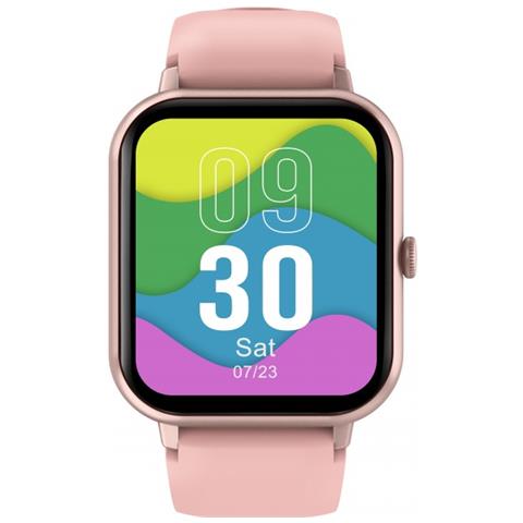 Smartwatch Curved Glass PRO Impermeabile 1 ATM Display Digitale 1.83" Touch screen Bluetooth 240 x 284 Pixel Frequenza Cardiaca Rosa Europa - Foto 1