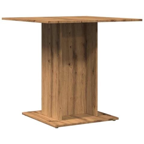 Tavolo Pranzo Rovere Artigianale 80x80x75 Cm Legno Multistrato - Foto 2
