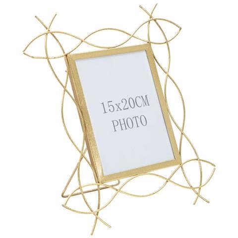 Portafoto Olistic 6 - Oro - Metallo - 29,5x1,4x32 Cm - Foto 1