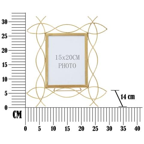 Portafoto Olistic 6 - Oro - Metallo - 29,5x1,4x32 Cm - Foto 6