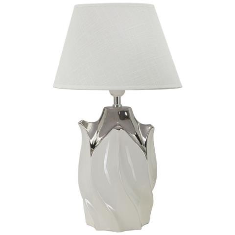 Lampada Da Tavolo Mf88 - Bianco - Ceramica - 30x30x51 Cm - Foto 1