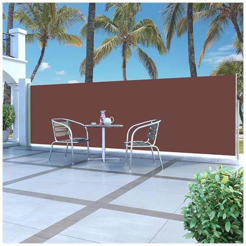 Lusso Casadino -  Tenda Da Sole Laterale Retrattile 160 X 500 Cm Marrone - Foto 8