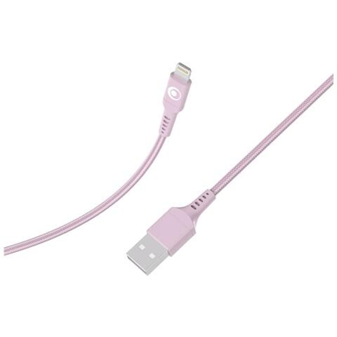 Cavo Di Ricarica E Trasferimento Usb-a /lightning 2,4a Fastcharge 12w 1,2m, Rosa - Foto 5