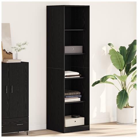 Armadio  Nero Rovere 50x50x200 cm in legno ingegnerizzato - Foto 2