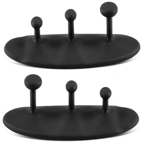 Protezioni Per Palmi Da Sollevamento Pesi In Silicone Antiscivolo, Presa Salda E Confortevole Black - Foto 1