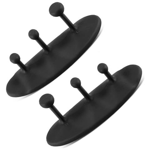 Protezioni Per Palmi Da Sollevamento Pesi In Silicone Antiscivolo, Presa Salda E Confortevole Black - Foto 2