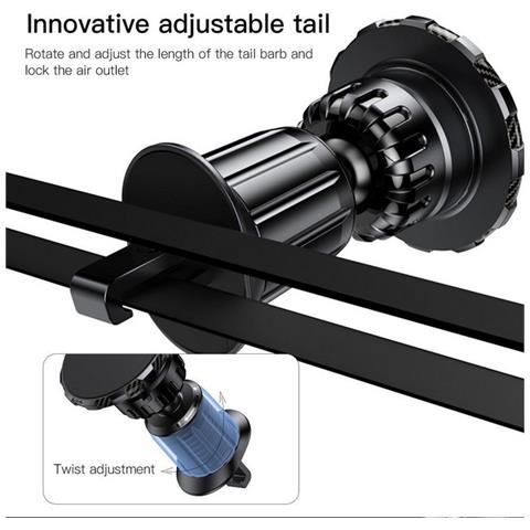 Supporto Auto Magnetico Da Bocchetta Auto Air F-grip Maglite Black Per Smartphone - Foto 2