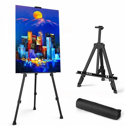 Cavalletto In Ferro Nero: Pieghevole, Portatile Per Schizzi E Arte - Foto 1