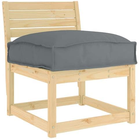 Cuscino per seduta pallet Antracite 60 x 40 x 8 cm - Foto 2