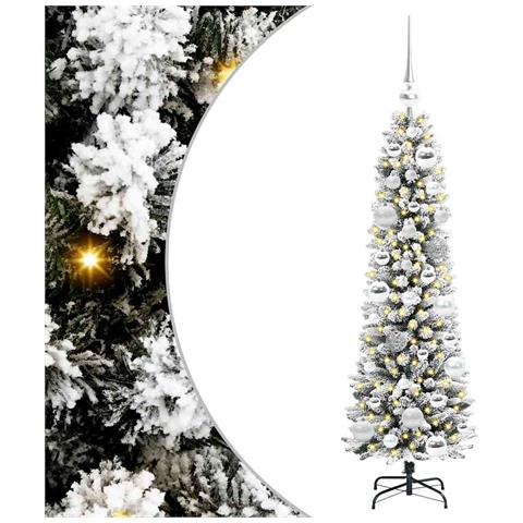 Albero di Natale artificiale con 150 LED Bianco 120 cm - Foto 1