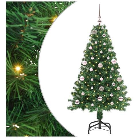 Albero di Natale artificiale con 150 LED Verde 150 cm - Foto 1