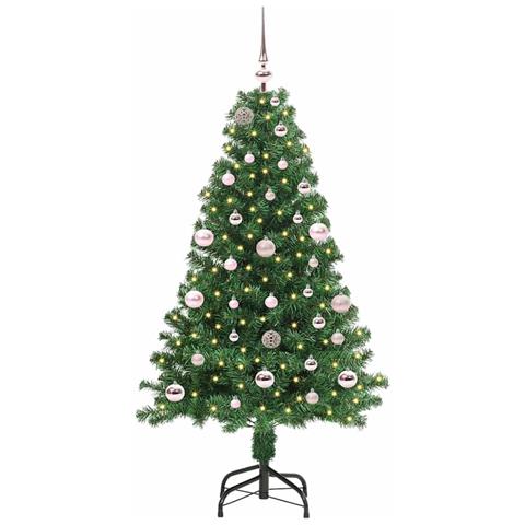 Albero di Natale artificiale con 150 LED Verde 150 cm - Foto 2