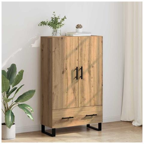 Credenza con cassetto Rovere artigianale 69,5 x 30 x 115 cm - Foto 2