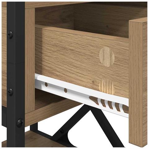 Armadio da Notte rovere artigianale 40 x 42 x 55 cm - Foto 9