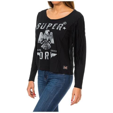 Maglione A Maniche Lunghe Da Donna Colorado Fringe G60000gn - Foto 1