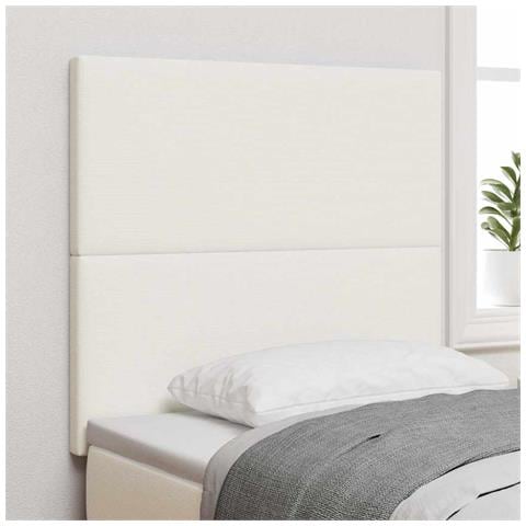 Testiera LED con luci a strisce a LED Crema 90 cm Poliestere - Foto 2