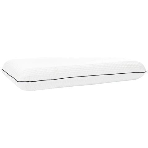 Cuscino da Letto Tinta unita Bianco 70 x 35 x 10 cm Schiuma Gel - Foto 1