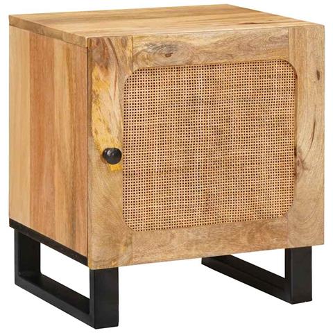 Armadio da Notte 2 pcs Naturale 40 x 33 x 46 cm - Foto 2