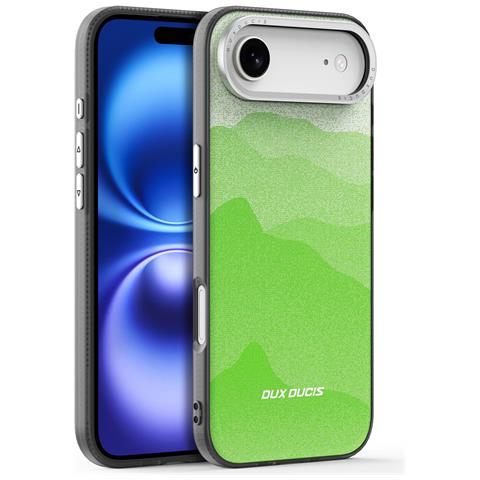 Cover per iPhone Air - TPU+PC+Pelle /PU, Verde, MagSafe - Foto 1
