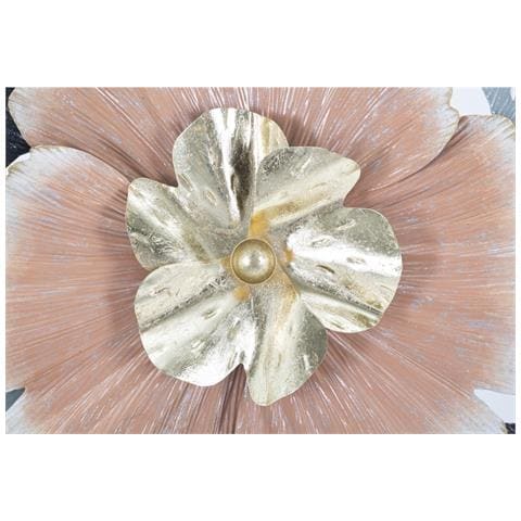 Decorazione In Metallo 3d Fiori 25-multicolore-metallo-93x7,5x53 Cm - Foto 2