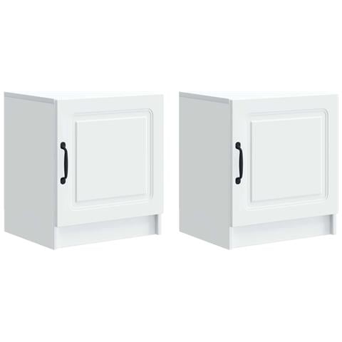 Armadio da Notte 2 pcs Bianco 43 x 34,5 x 47 cm - Foto 1