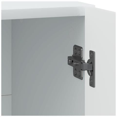 Armadio da Notte 2 pcs Bianco 43 x 34,5 x 47 cm - Foto 9