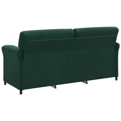 Set di divani 2 pz Verde Scuro Velluto - Foto 2