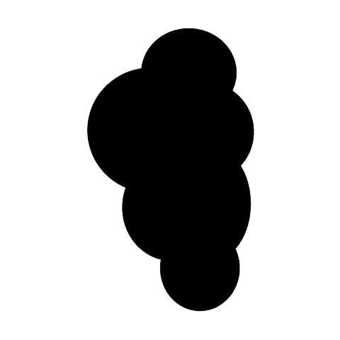 lavagna da parete 'nuvola' silhouette - Foto 1