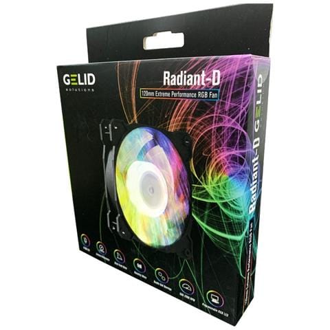 Ventola di Raffreddamento Rgb LED Radiant-D 2000 Rpm 120 mm Colore Nero - Foto 4