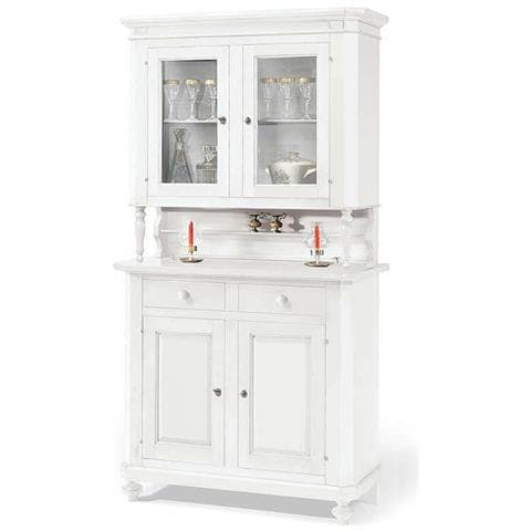 Chelsey - Credenza Con Vetrina In Legno Massello - Foto 2