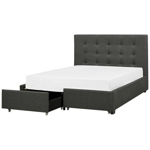 Letto La Rochelle Con Box Grigio Scuro 140x200cm - Foto 17