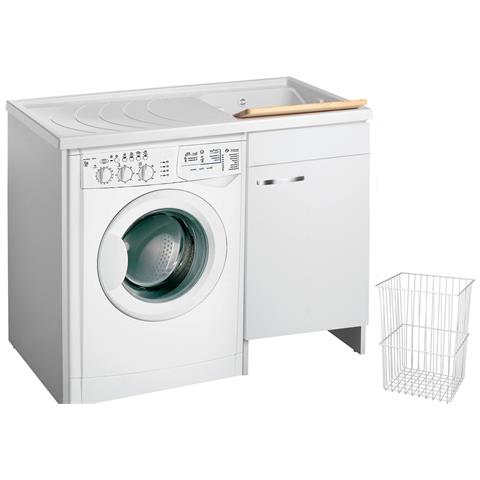 Negrari Classica Lavatoio Coprilavatrice Montato Vasca Destra Lavatrice Sinistra Bianco Anta Battente Arrotondate Cerniere Chiusura Rallentata Cestello Mobile Nobilitato Idrofugo Lavabo Polipropilene Asse Pino Interno Maniglie Cromo L109 P60 109x60 TH10977 Negrari Classica Lavatoio Coprilavatrice Montato Vasca Destra Lavatrice Sinistra Bianco Anta Battente Arrotondate Cerniere Chiusura Rallentata Cestello Mobile Nobilitato Idrofugo Lavabo Polipropilene Asse Pino Interno Maniglie Cromo L109 P60 109x60 TH10977